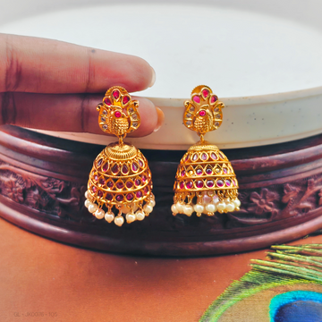 3D Peacock Kemp Jhumkas