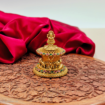 Lakshmi Kumkum Box with Elephant Design