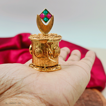Gold Plated Kumkum Box