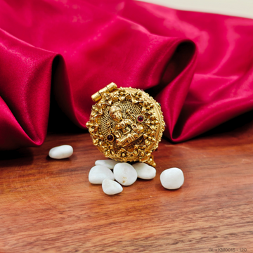 Lakshmi kumkum box with ruby stone