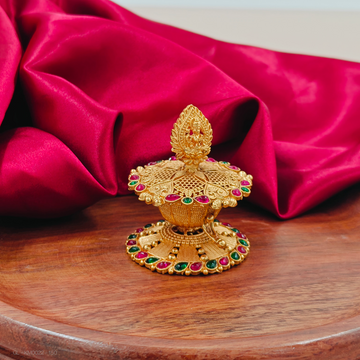 Lakshmi Kukum box with Traditional design