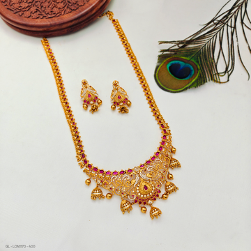 Long Haaram Peacock Necklace set GL-LON1170-390