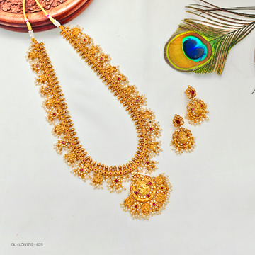 AD Ruby Guttapusalu long Necklace