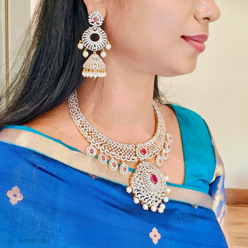 Bridal American Diamond Necklace