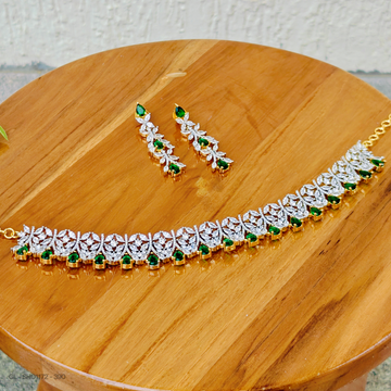 AD Emerald Short Necklace set