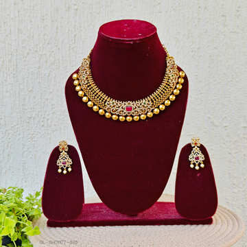 Cz Ruby Centered Grand designer Choker