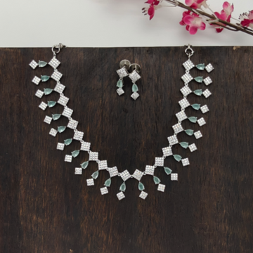 Diamond & Pastel Blue Stones
