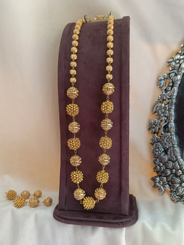 Antique Golden Beaded mala set