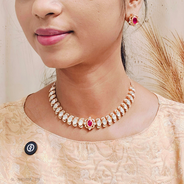 Polki Kundan golden ruby necklace