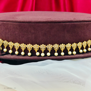 Adult waist chain-floral-design-bottom-pearl