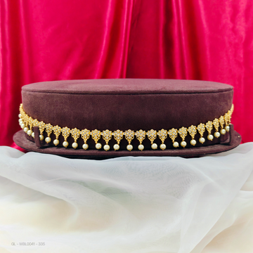Adult waist chain-floral-design-bottom-pearl