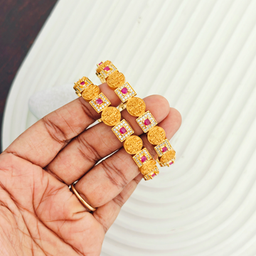 2 Pc set Ramparivaar AD Ruby Bangles