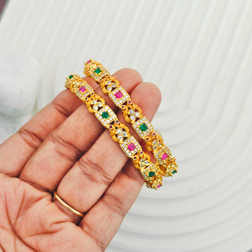 2 Pc set Cz Peacock Bangle