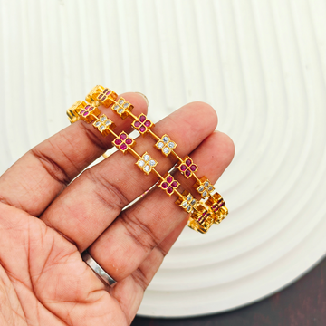 2 PC set American Diamond Bangles