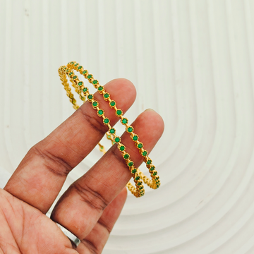 2 PC set Sleek Green Bangles