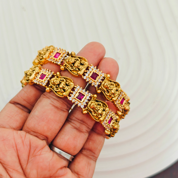 2 Pc Set Ruby Lakshmi Bangles