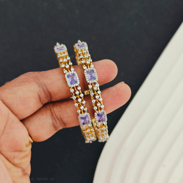 2 PC Set -  Purple Bangles (Teens)