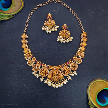 Antique lakshmi-peacock design Necklace