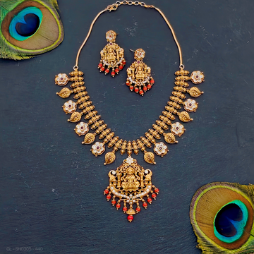 Nakshi Lakshmi-peacock Necklace set