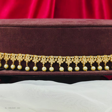 Adult hip Chain-Floral-Design-pearl