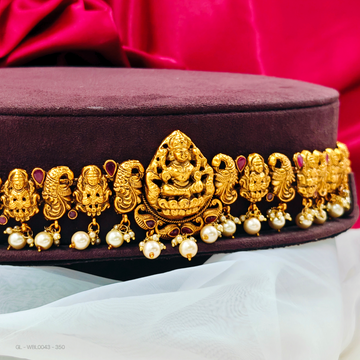 Adult hip Chain-Lakshmi-design-pearl-Ruby-Stone