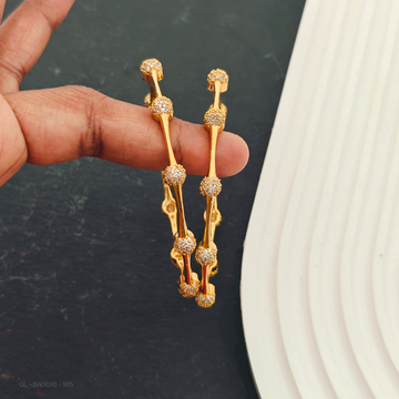 2 PC Set - Women Golden- Ball Bangles(2.10 Size)