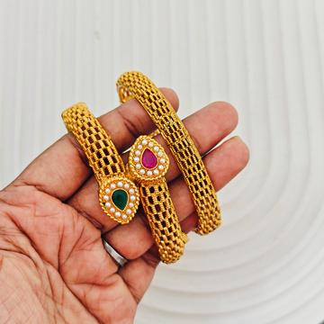 2 Pc set cz stone Bangles Set