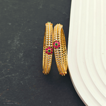 2 PC Set -  AD Floral Bangles (Teens)