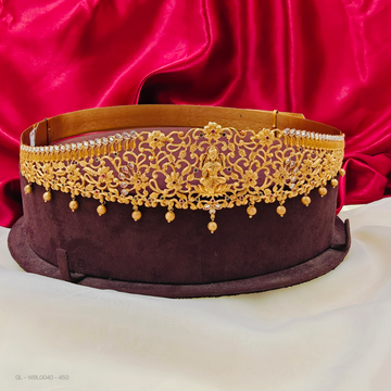 Adult hip belt-Lakshmi-golden bead