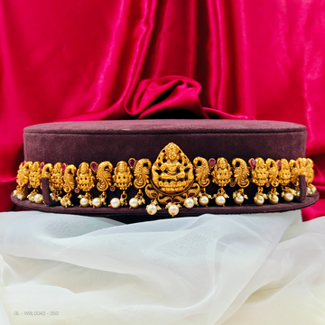 Adult hip Chain-Lakshmi-design-pearl-Ruby-Stone