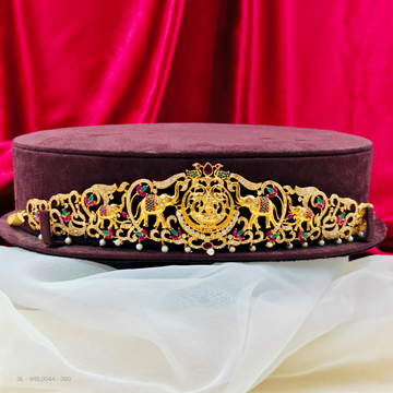Adult hip Chain-Lakshmi-Elephant-Design-pearl