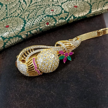 AD stone Peacock Designer Hair Clip