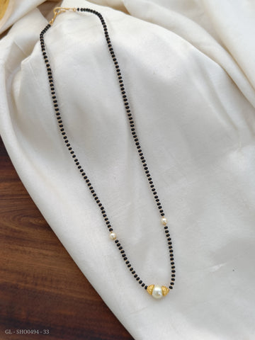 Mangalsutra - Black Bead Necklace