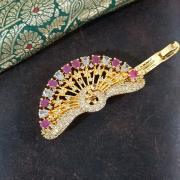 AD Dancing Peacock Designer Hair Clip