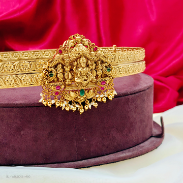 Adult hip belt-Center-Lakshmi-Design-Ruby-Emerald-Stones