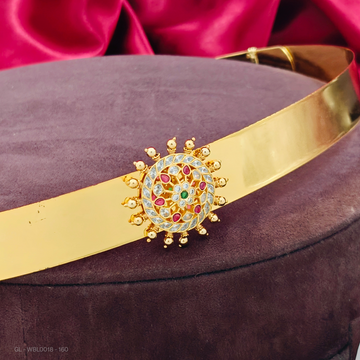 Adult hip belt-center-Emerald-Stone-Red-Stone