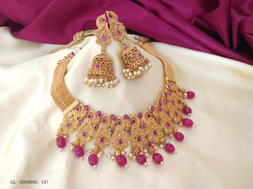 Raajwadi Peacock Necklace GL-SHO0092-147