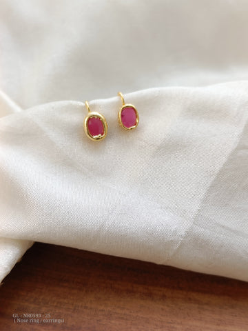 Non pierced Nose Ring / Nath/ Mookutthi GL-NR0593-25