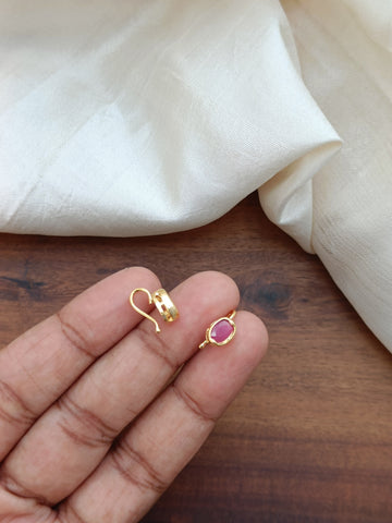 Non pierced Nose Ring / Nath/ Mookutthi  GL-NR0593-25