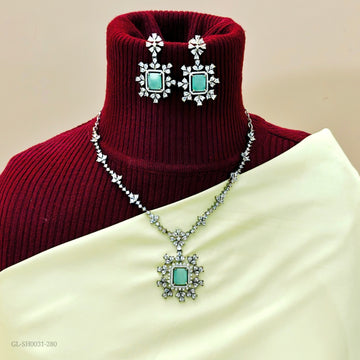 Pastel American Diamond necklace