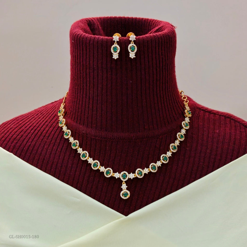American Diamond & Emerald stone