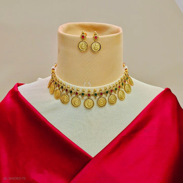 Nakshi lakshmi coin - Necklace set
