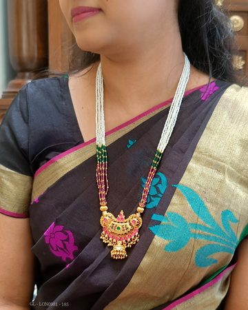 Multicolor Pearl Beads layer Necklace