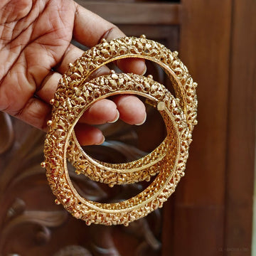 Golden designer Screw Kada Bangles