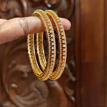 3D Party wear CZ Stone Bangles