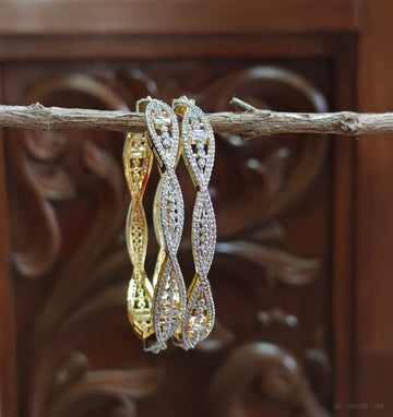 Party wear CZ stone Bangles