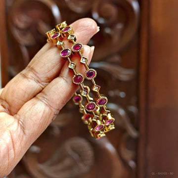 Antique Ruby Stone Bangles