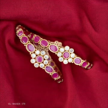 2 Pc set Ruby Bangles Set GL-BA1424-170