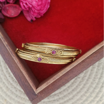 Kerala trend Golden Knitted 2 Set Bangles  GL-BA2001-200