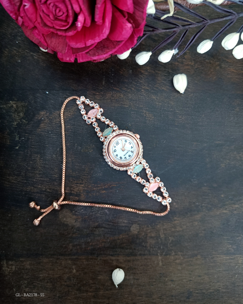 Rose Gold Trendy Bracelet style Watch GL-BA2178-55